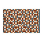 tapis damier coloré 50x80cm