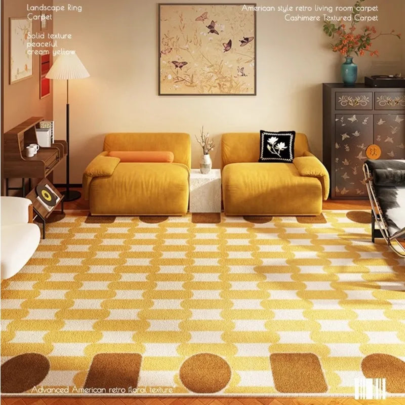 tapis damier couleur