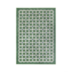 tapis damier vert 55x150cm