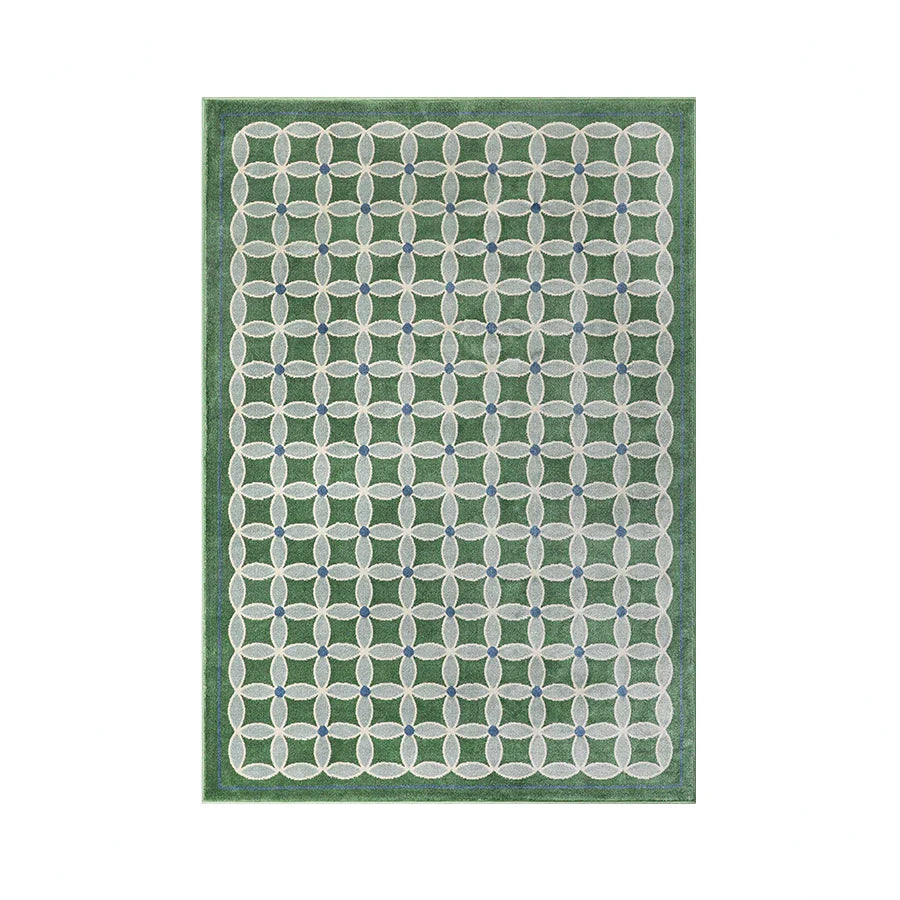 tapis damier vert 55x150cm