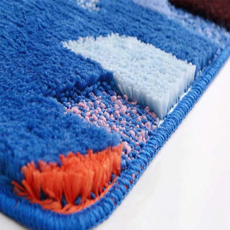 tapis de bain coloré