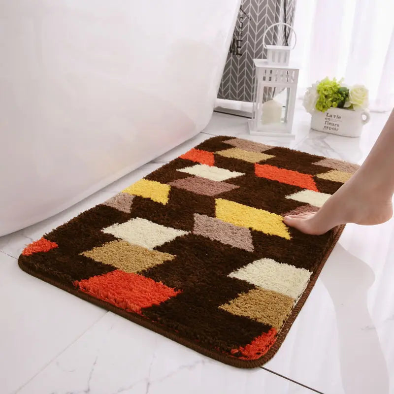tapis de bain coloré