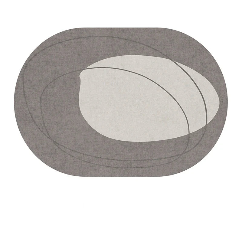 tapis de salon ovale 80x120cm