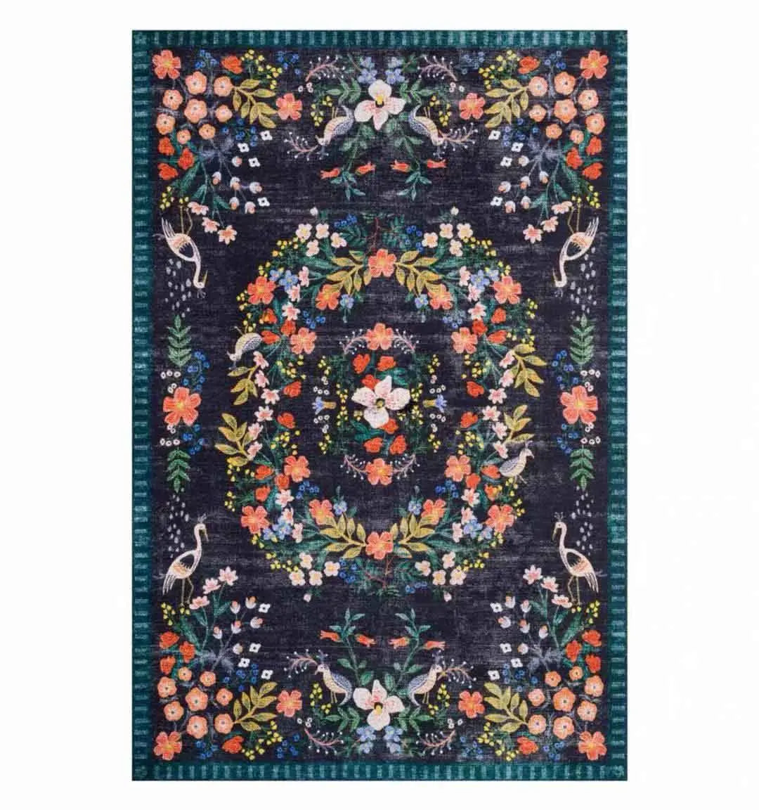 tapis des fleurs 60x90cm