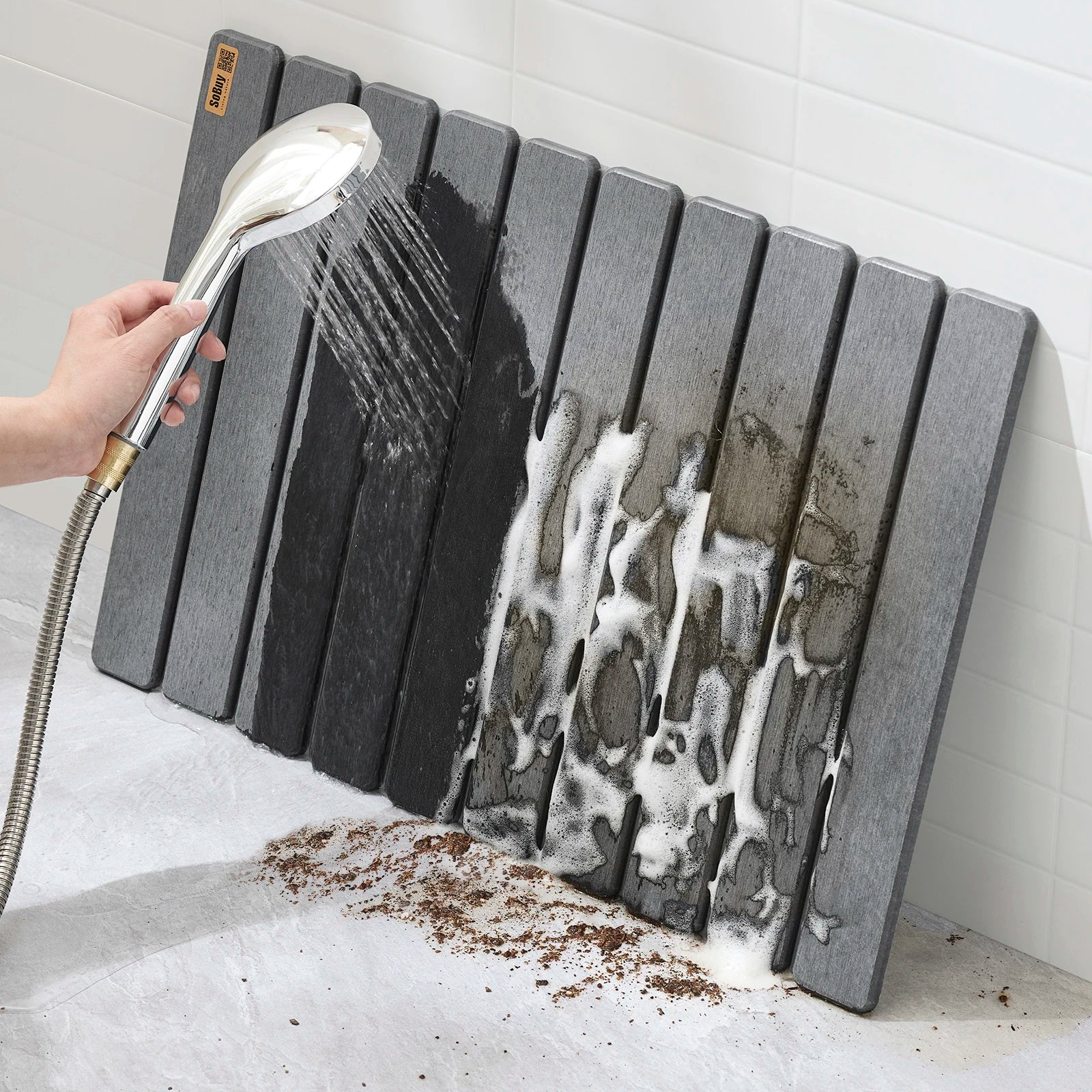 tapis douche diatomite