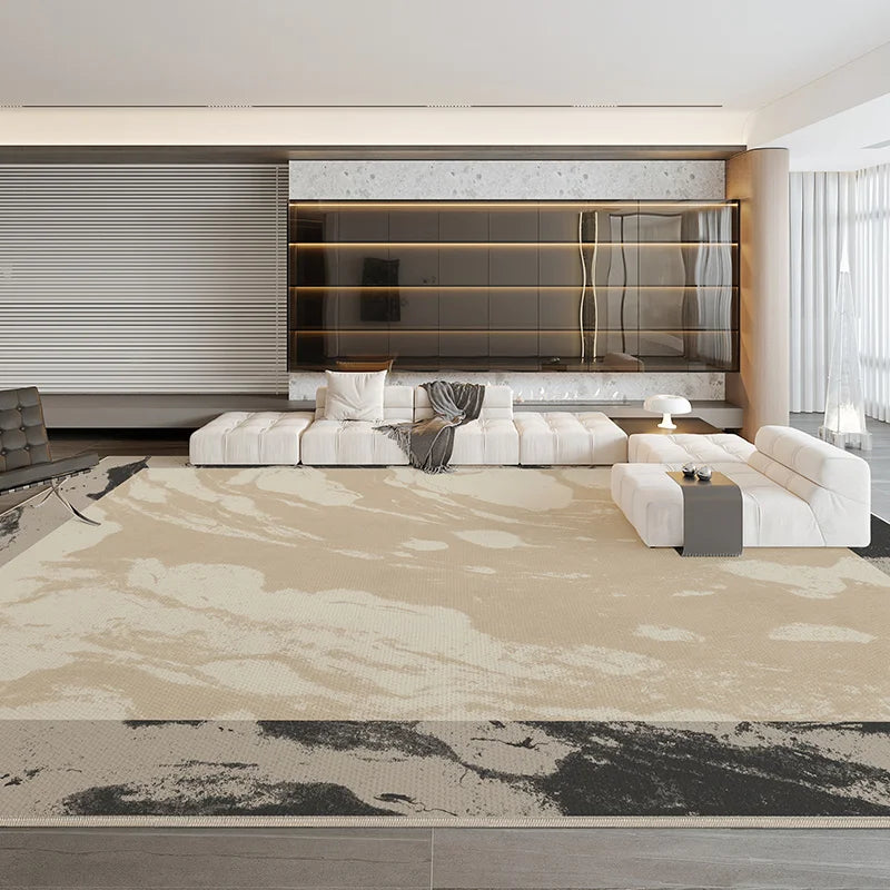 tapis effet marbre doré 60x90cm