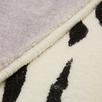 tapis en peau de vache patchwork