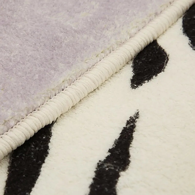tapis en peau de vache patchwork