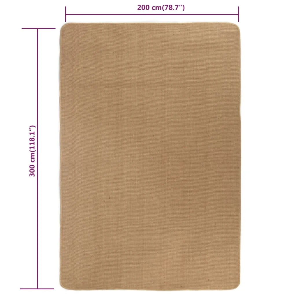 tapis en toile de jute
