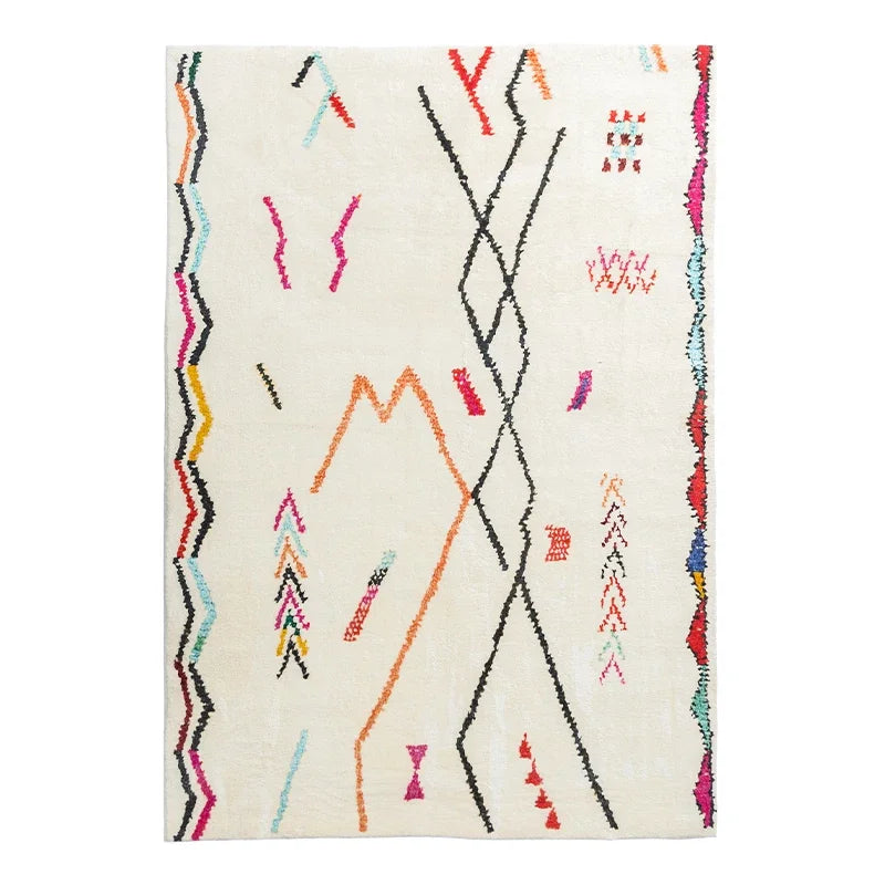 tapis ethnique beige 50x80cm
