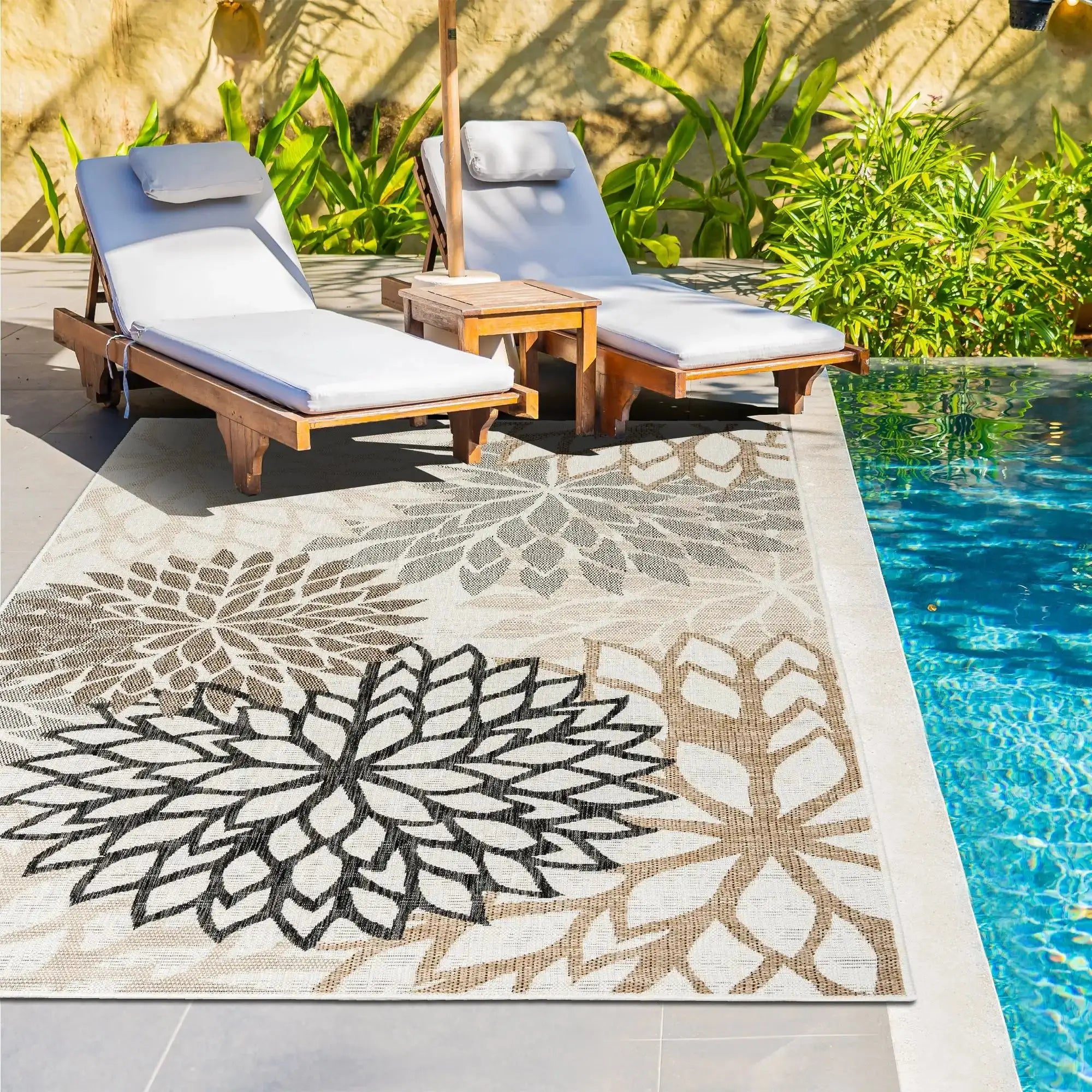tapis extérieur salon de jardin