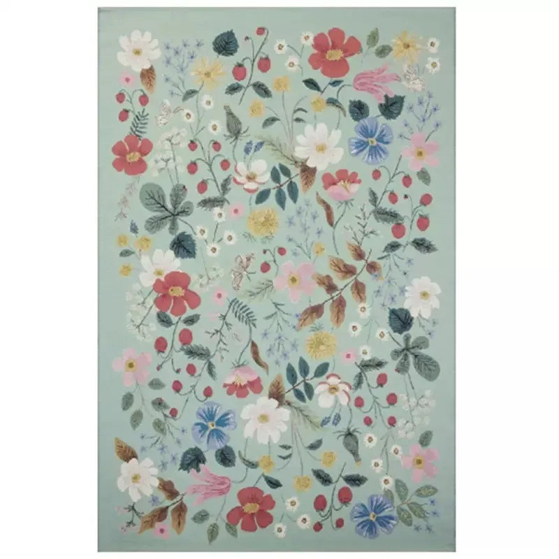 tapis fleuri style anglais 40x60cm