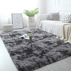 tapis fluffy gris foncé 40x60cm