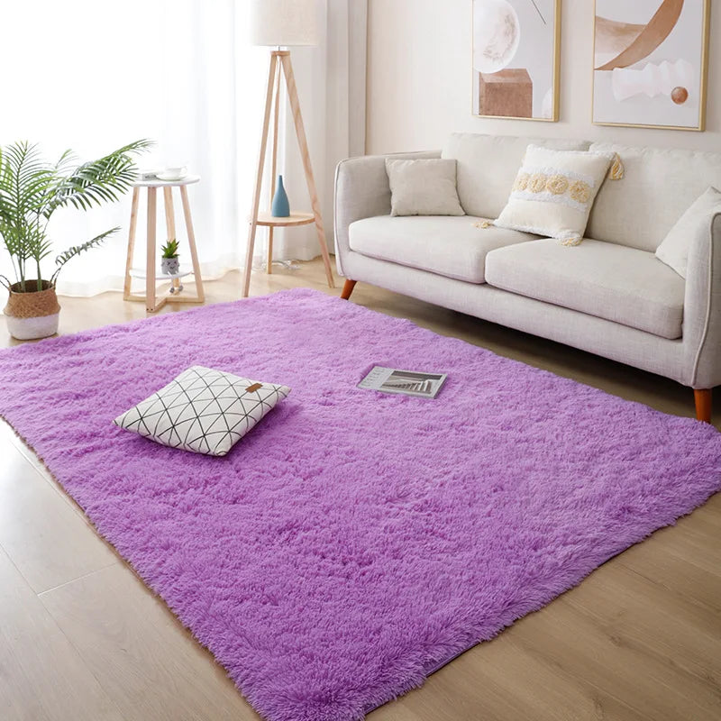 tapis fluffy violet 40x60cm