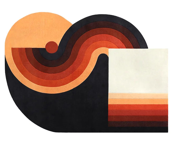 tapis forme irrégulière 120x160cm