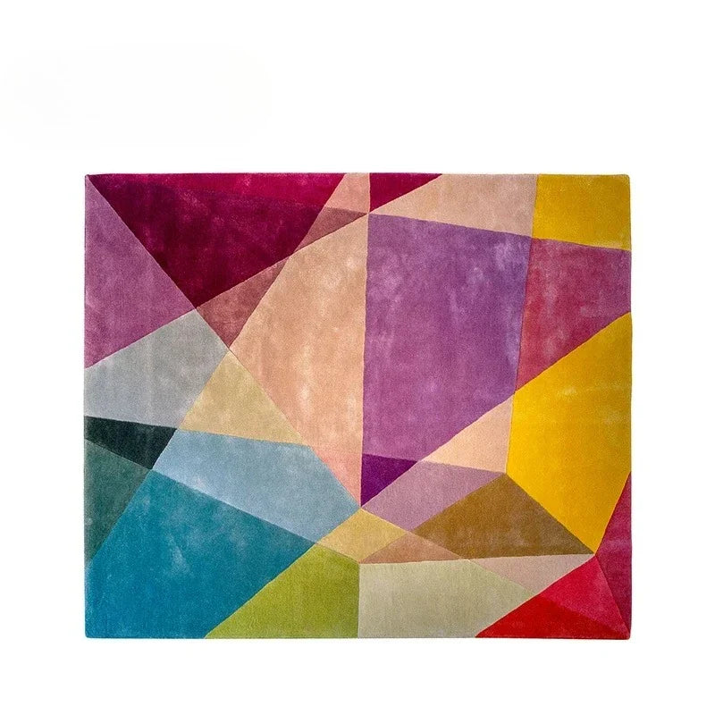 tapis géométrique couleur 80x120cm