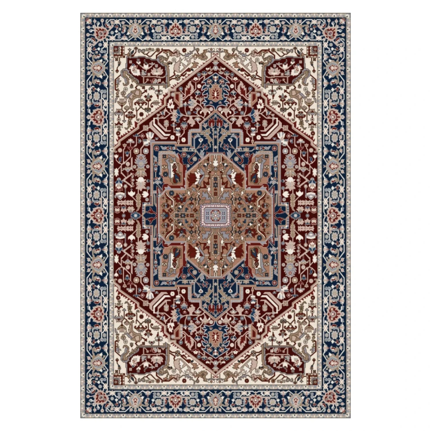 tapis indien ancien 40x60cm