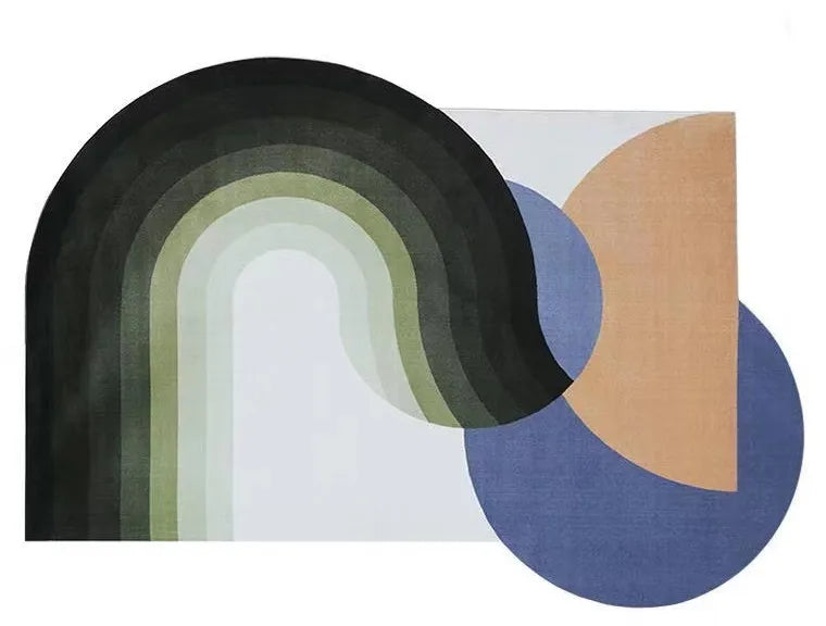 tapis irrégulier scandinave 120x160cm