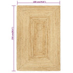 tapis jute rectangulaire