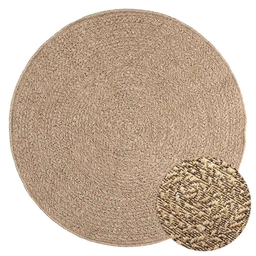 tapis jute rond