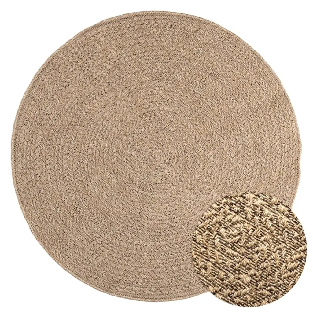 tapis jute rond