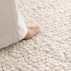tapis laine beige