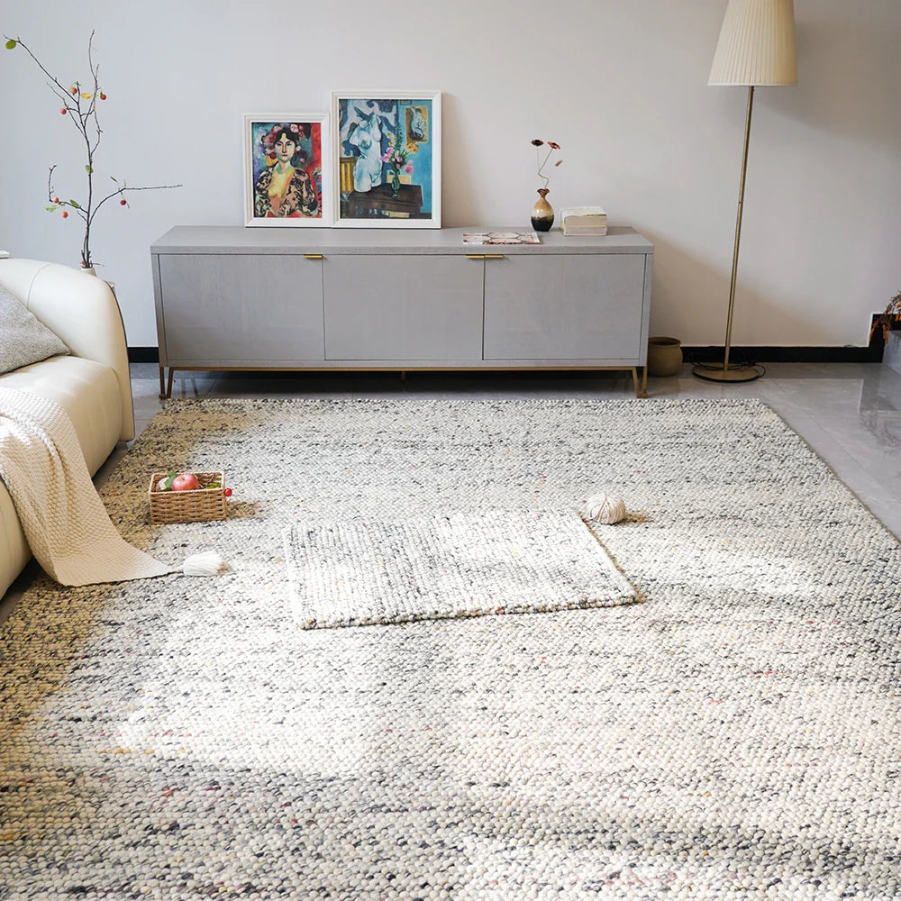 tapis laine bouclée 60cmx90cm