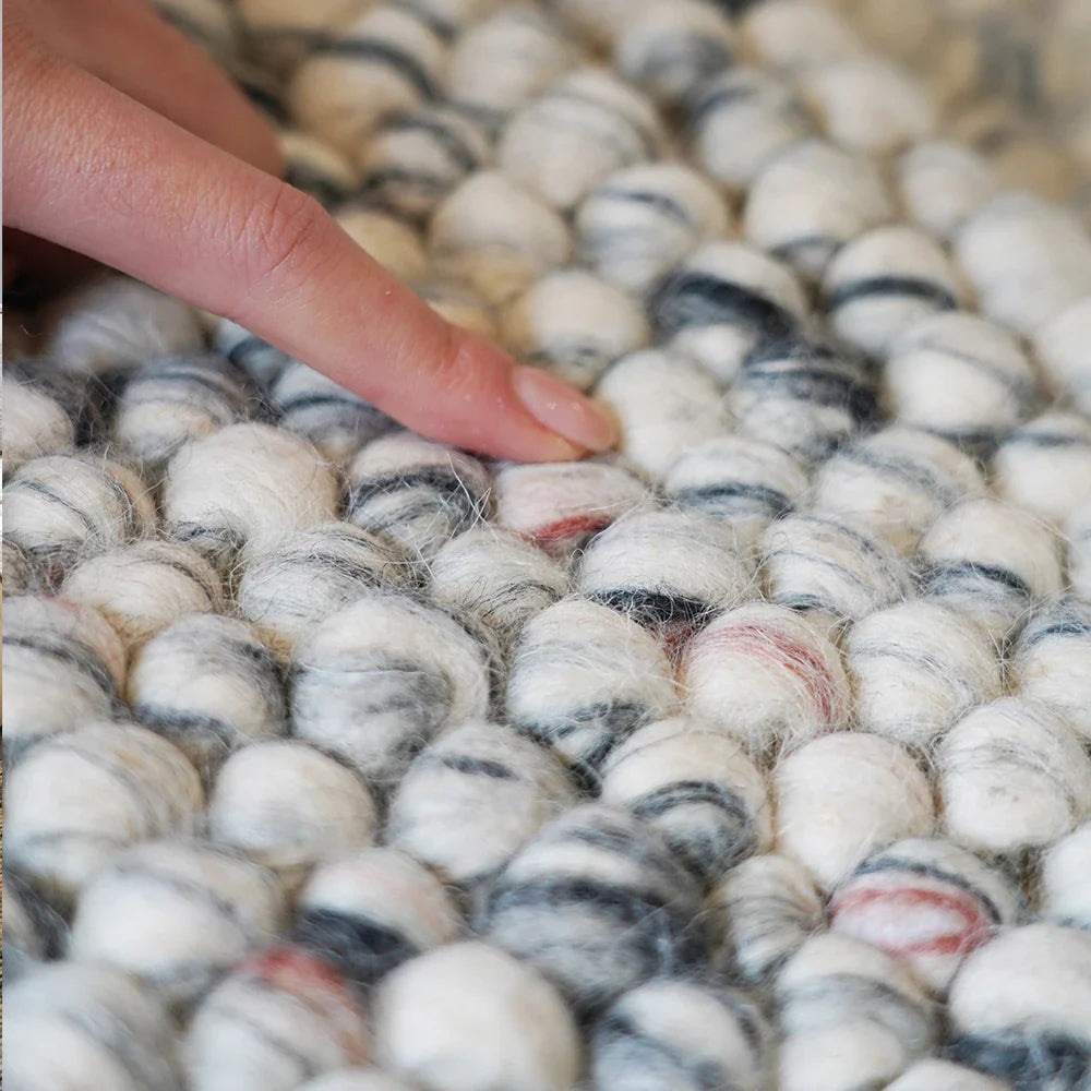 tapis laine bouclée