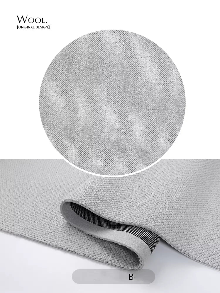 tapis laine rond