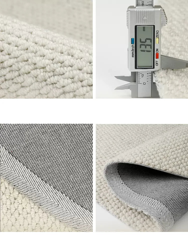 tapis laine rond