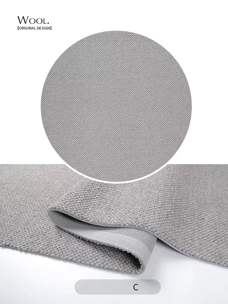 tapis laine rond
