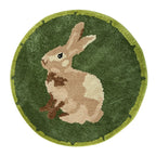tapis lapin chambre enfant 80cm