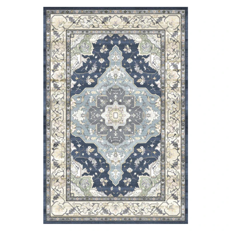 tapis marocain bleu 80x160cm