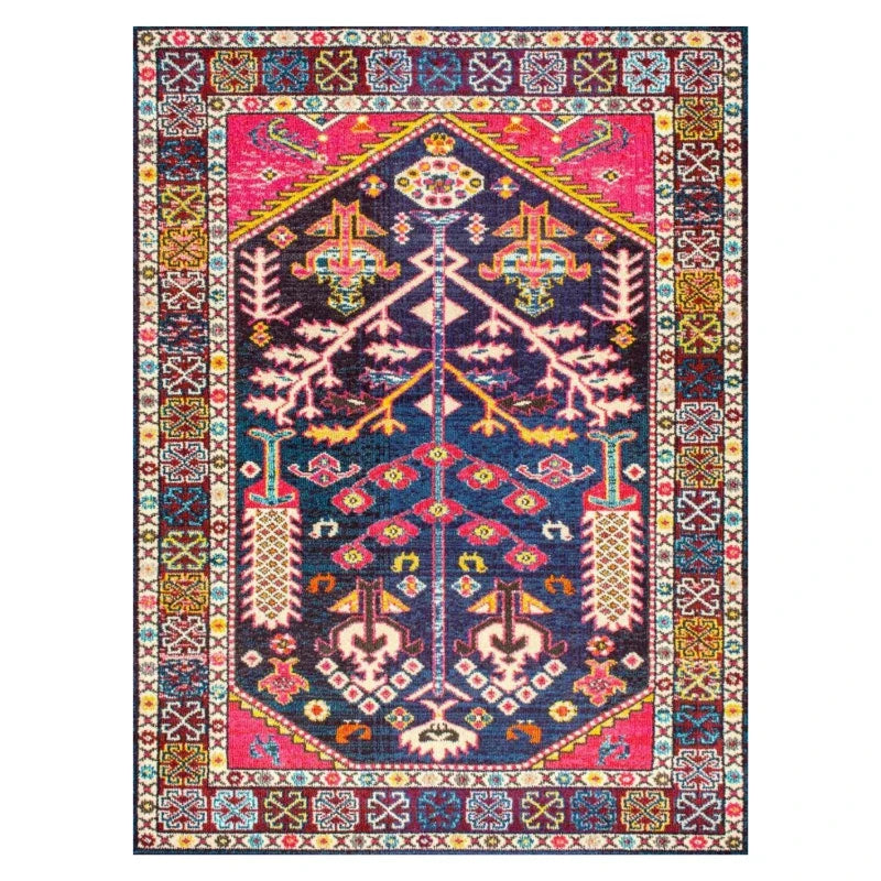 tapis marocain rouge 80x120cm