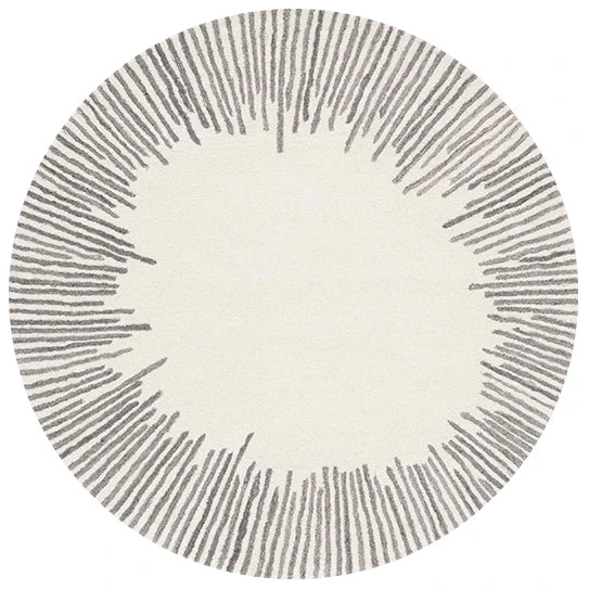 tapis moderne beige 80x80cm