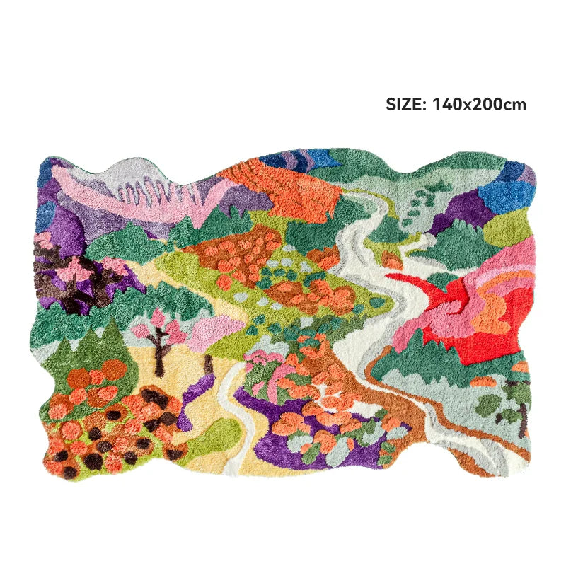 tapis moderne de salon 140x200cm