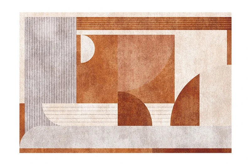 tapis motif abstrait 60x90cm