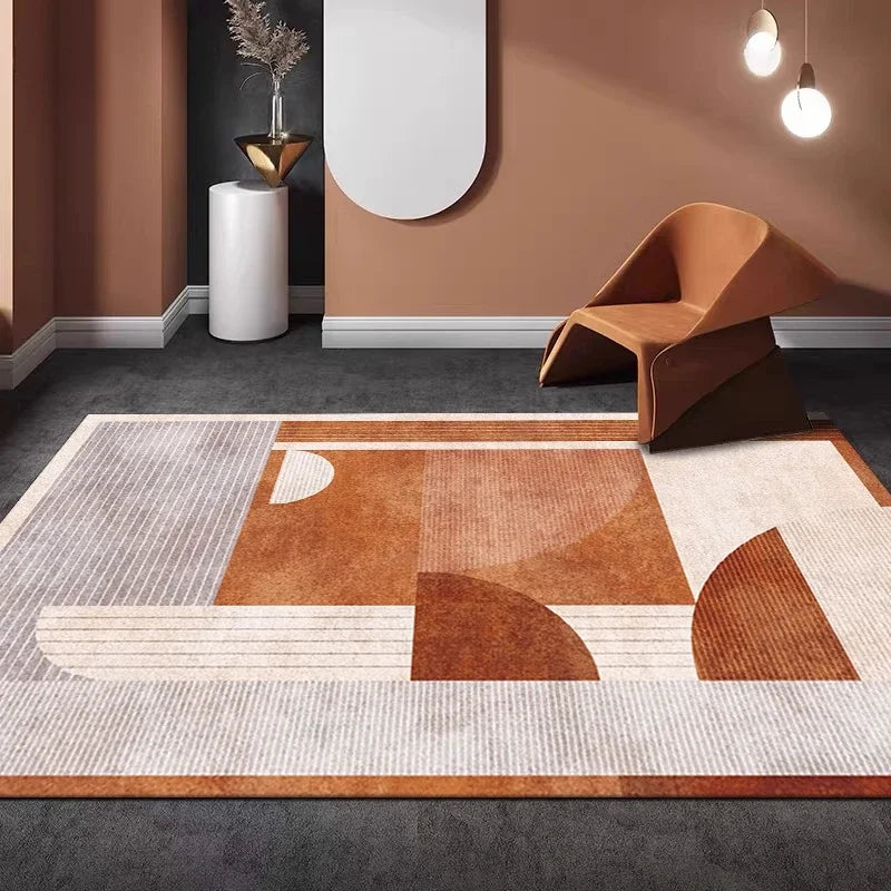 tapis motif abstrait