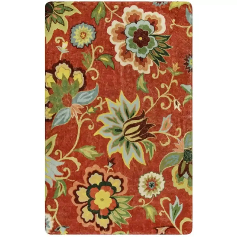 tapis motif fleurs 40x60cm