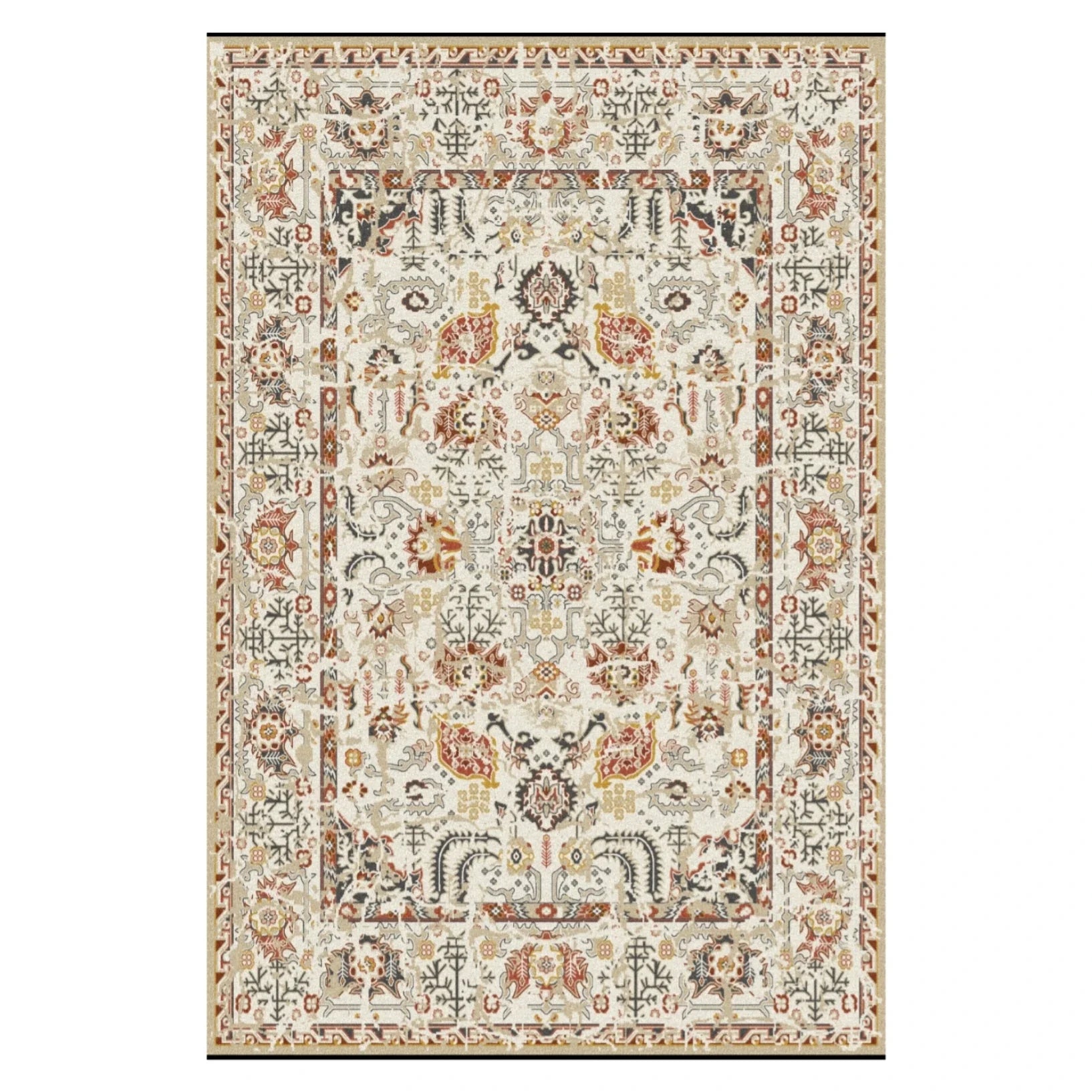 tapis motif indien 40x60cm