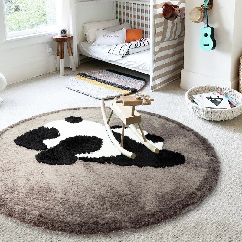 tapis panda rond