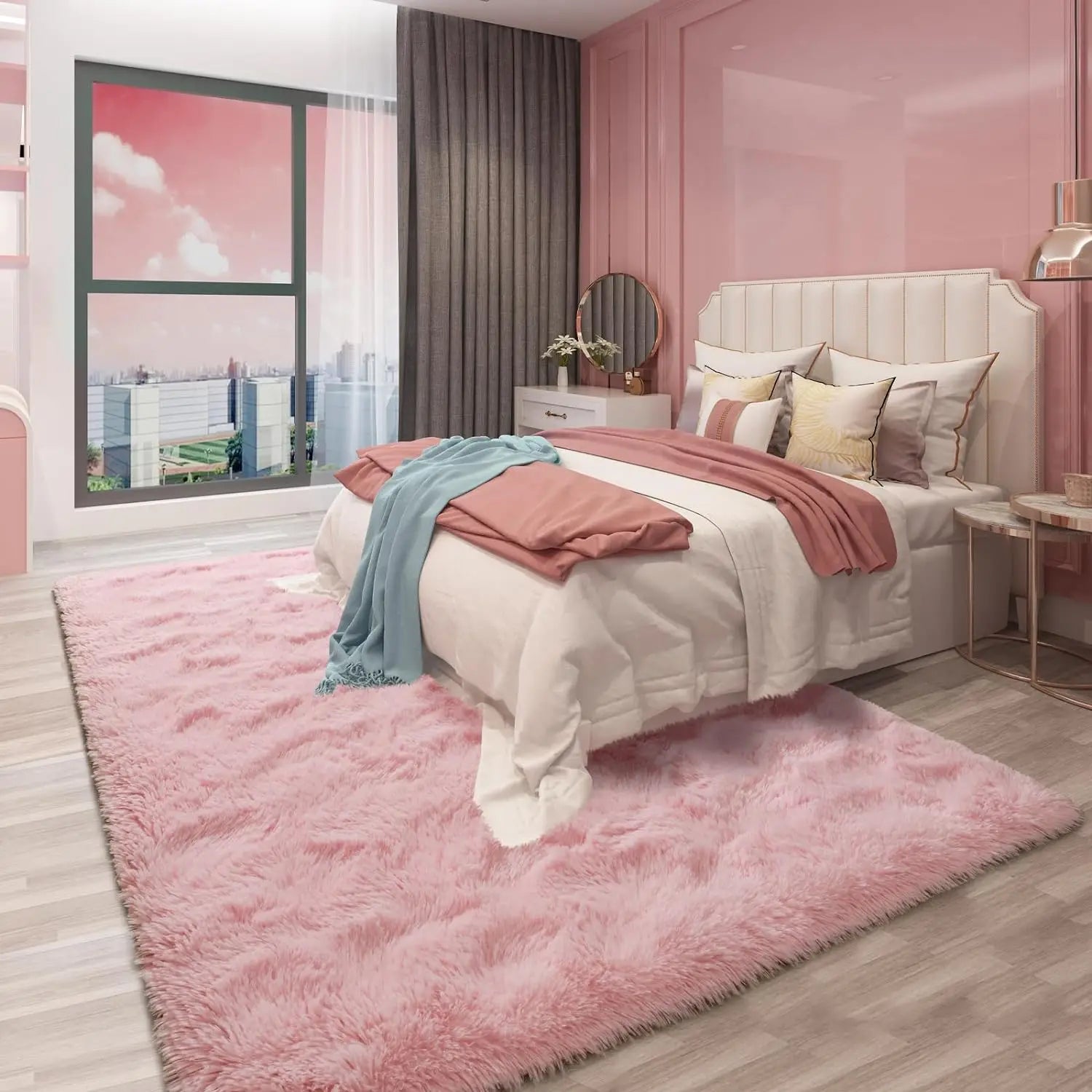 tapis poil long 40x60cm