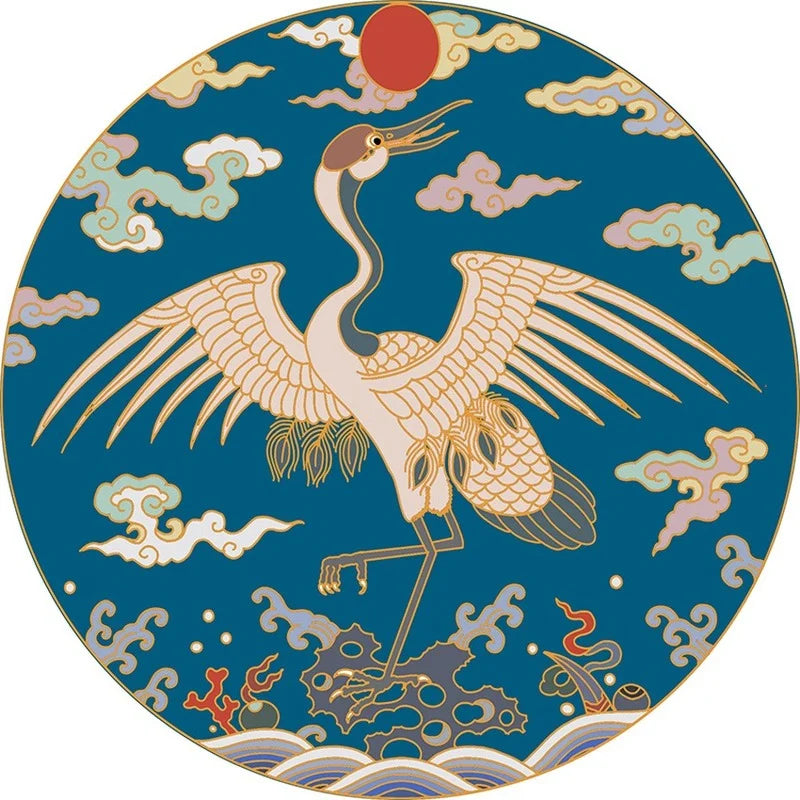 tapis rond chinois 40cm
