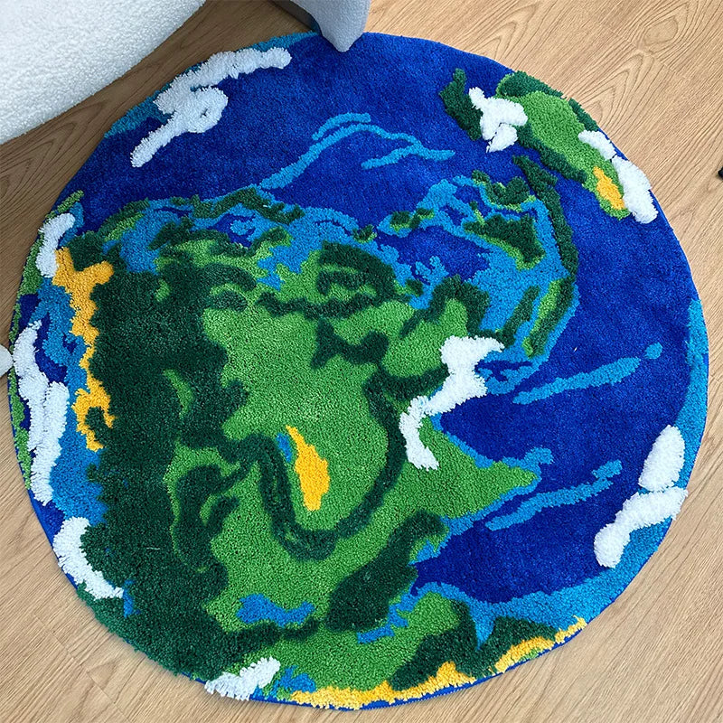 tapis rond design 100cm