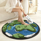 tapis rond design 100cm