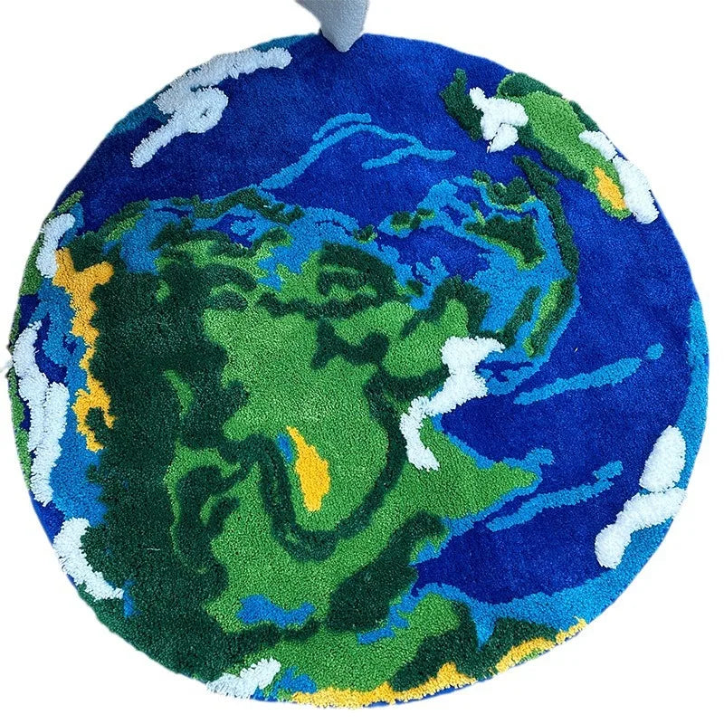 tapis rond design 100cm