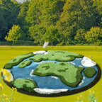 tapis rond design 100cm