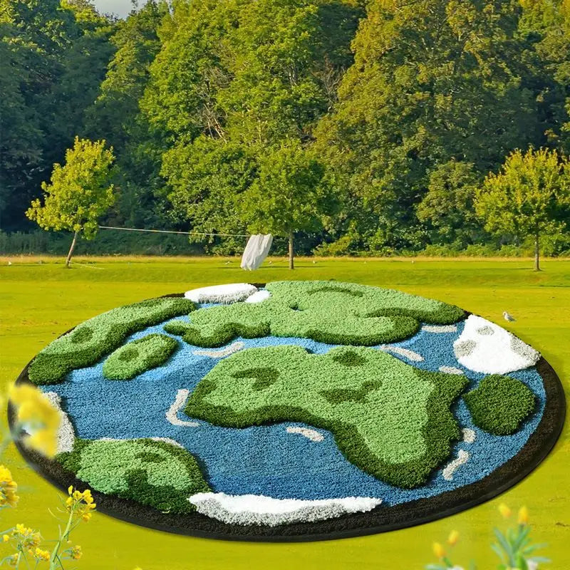 tapis rond design 100cm