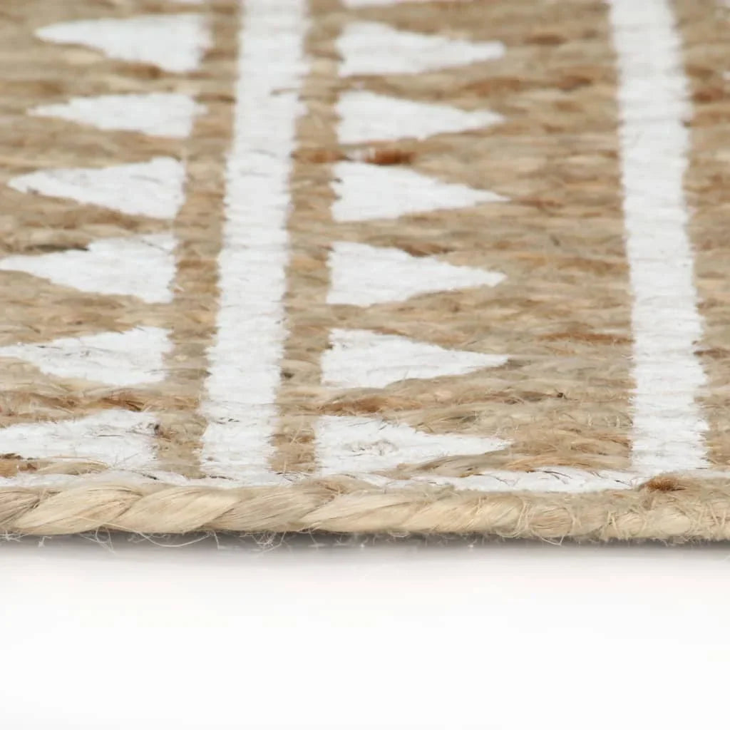 tapis rond en jute