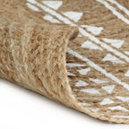 tapis rond en jute